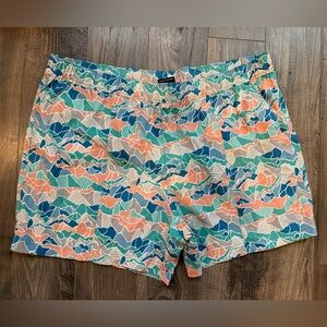 The North Face Men’s Hybrid Shorts Swim Trunks Multicolor Geo Patterned Shorts